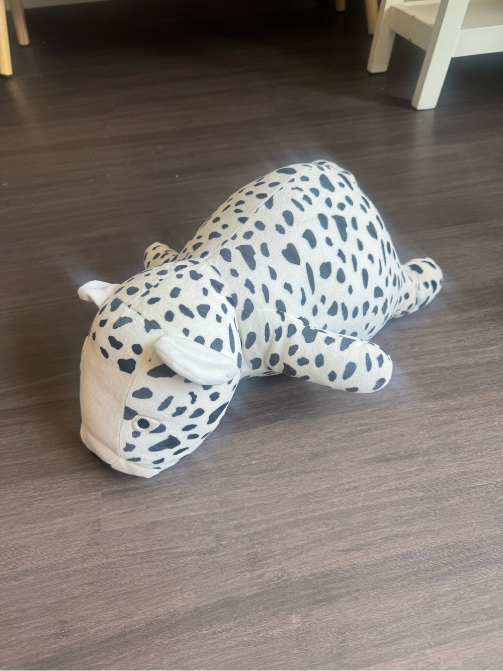 Weighted Cheetah Pillow - Cream & Black